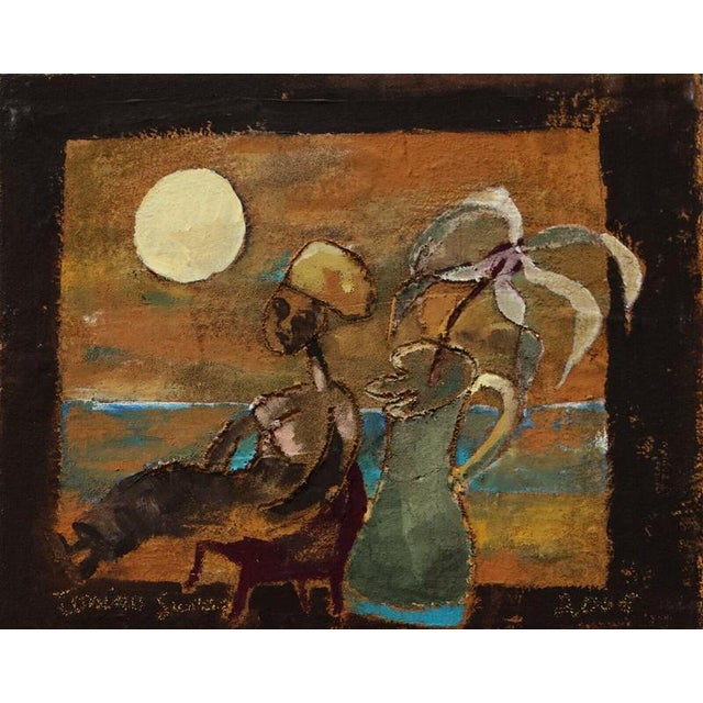 Tonino Guerra, Untitled, 2005, Fresco on Canvas For Sale - Image 3 of 3