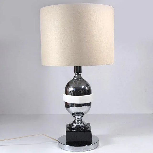 Ceramic Belgian Space Age Table Lamp, 1970s For Sale - Image 7 of 9