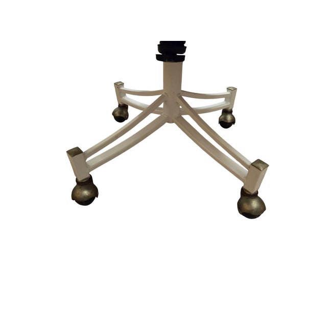 Vintage Milo Baughman Style Directors Chairs Swivel Castors Postmodern Vintage For Sale - Image 4 of 17