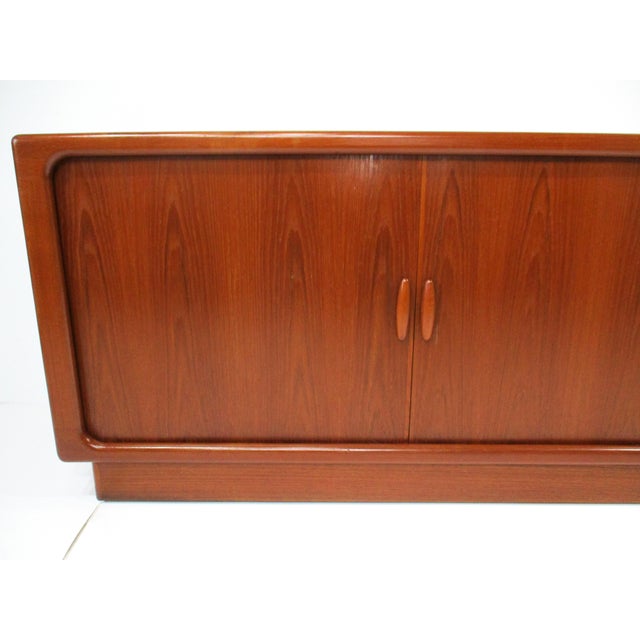 Mid-Century Modern Mid Century Teak Tambor Door Credenza by Dyrlund Denmark (A) For Sale - Image 3 of 15