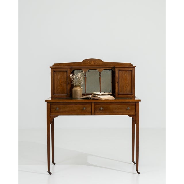 19th Century Edwardian Secretary Desk For Sale - Image 12 of 15