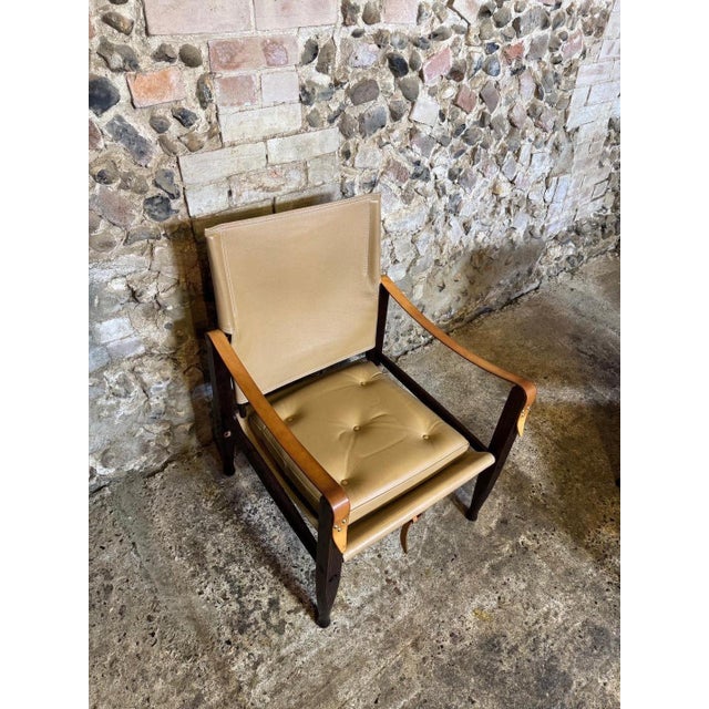 Early 21st Century KK47000 Safari Chairs in Leather attributed to Kaare Klint for Carl Hansen & Søn, 2010s, Set of 2 For Sale - Image 5 of 18
