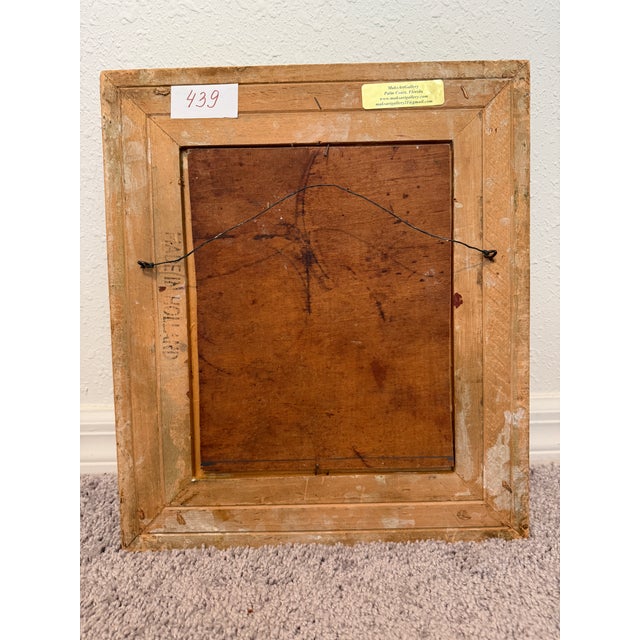 Carl Hoffman Original Oil Painting Horse Rider Dog Vintage European Landscape For Sale - Image 11 of 11