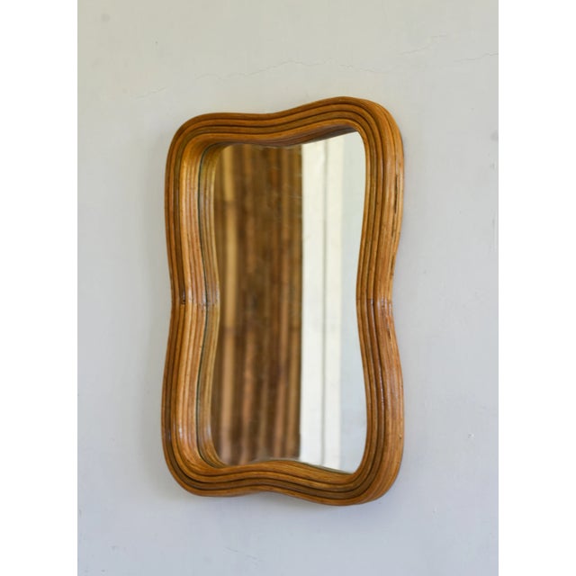 Pencil Reed 'Reka' Wall Mounted Mirror For Sale - Image 4 of 8