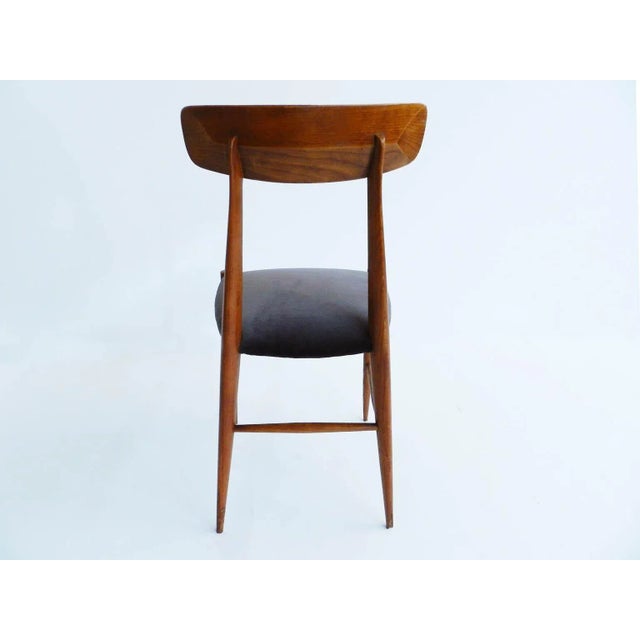Italian Architectural Dining Chairs by Eredi Marelli for Eredi Marelli Cantù, 1950s, Set of 6 For Sale - Image 6 of 7
