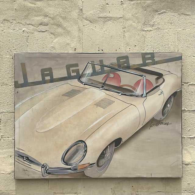 Infuse your space with artistic charm with this vintage Boho original oil painting on canvas. Featuring vibrant colors and...