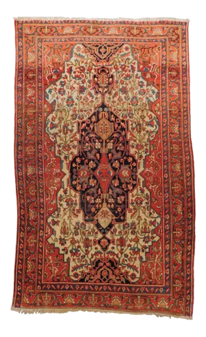 1920s Antique Persian Rug 4'x 6'8"