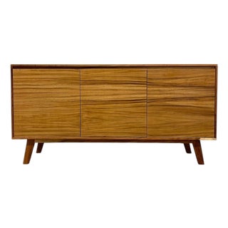 Mid Century Modern Style Credenza 3 Door Tv Cabinet. For Sale