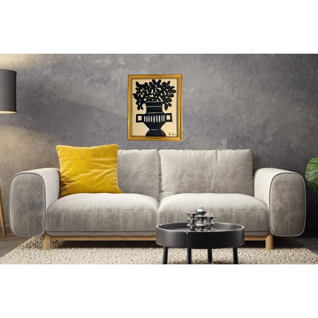 Black Contemporary Abstract Expressionist Painting by Bryan Boomershine Framed For Sale - Image 8 of 9