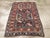 Galerie Shabab Collection Distressed Caucasian Rug With a Tribal Design in Rust, Dark Blue, and Cream For Sale - Image 4 of 8