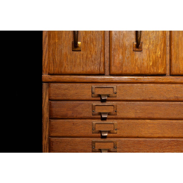 Antique Massive Modular Catalog Cabinet by Shaw-Walker For Sale - Image 13 of 16