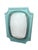 Blue Crystal Mirror with Brass Friezes, 1950s For Sale - Image 8 of 8