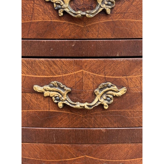 French Inlaid Nightstands - a Pair For Sale In Austin - Image 6 of 13