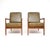 A stylish and extremely well made pair of Danish vintage teak and leather armchairs by Ole Wanscher. They are model FD109...