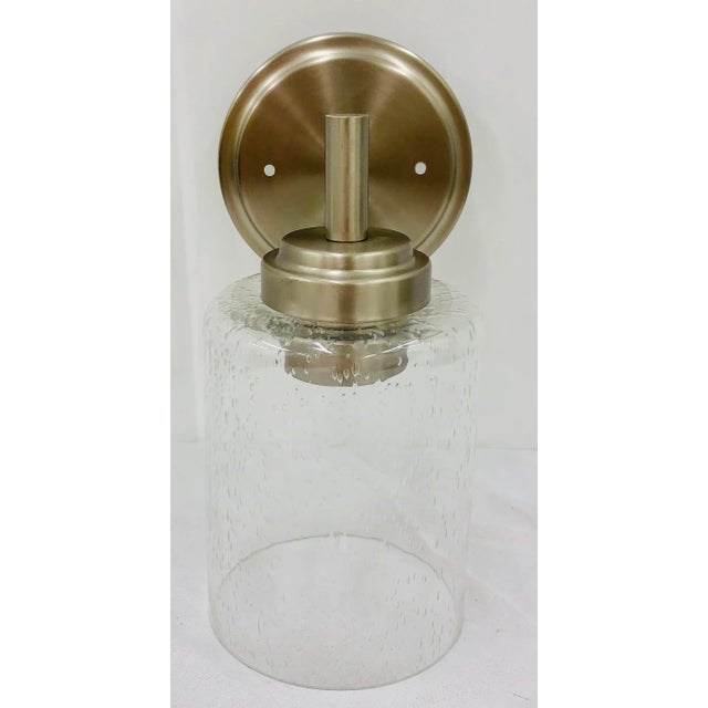 Frederick Cooper Modern Metal & Glass Sconce For Sale - Image 4 of 9