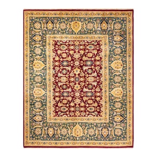 Mogul, One-of-a-Kind Hand-Knotted Area Rug in Red, 8' 3" x 10' 3" For Sale