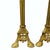 Late 19th Century Antique French Gothic Revival Gilt Brass Altar Candlesticks – Pair, 24 Inches For Sale - Image 5 of 7