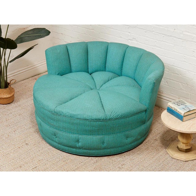 1960’s Round Vintage Club Chair For Sale - Image 10 of 10