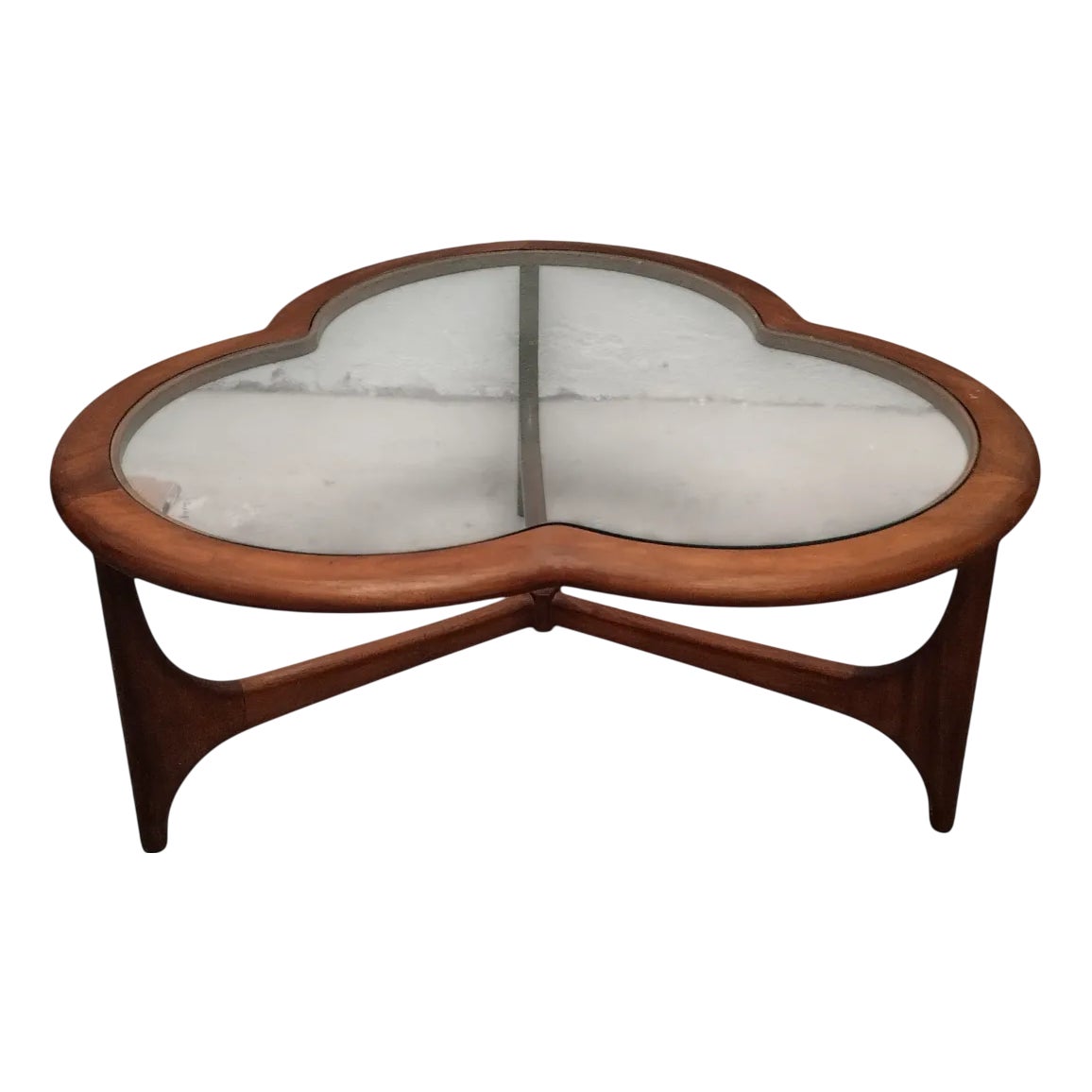 Mid-Century Clover Teak Coffee Table from Lane Furniture, 1960s