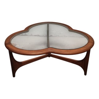 Mid-Century Clover Teak Coffee Table from Lane Furniture, 1960s For Sale