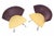 Mid-Century Modern Pair of Saporiti Italian Mid Century Modern Fan Back Two Tone Lounge Chairs MINT For Sale - Image 3 of 7