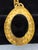 Leslie Block vintage Etruscan Revival style necklace with pendant and matching clip earrings. The chain is 32”, and the...