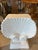 Vtg. Pair Palm Beach Coastal Concrete Scalloped Shell Seashell White Dining Table Bases For Sale - Image 4 of 12