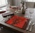 Vintage Florentine Red Coral Lacquered Cork Placemat – Handmade in Firenze, Italy For Sale - Image 9 of 10