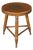 Vintage L Hitchcock Maple Cricket Piano Foot Stool Stenciled Fruit Tripod Base For Sale