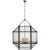 Morris Grande Lantern in Antique Zinc with Clear Glass Designer: Suzanne Kasler Canopy: 4.75" Round Mounting: Chain Shade...