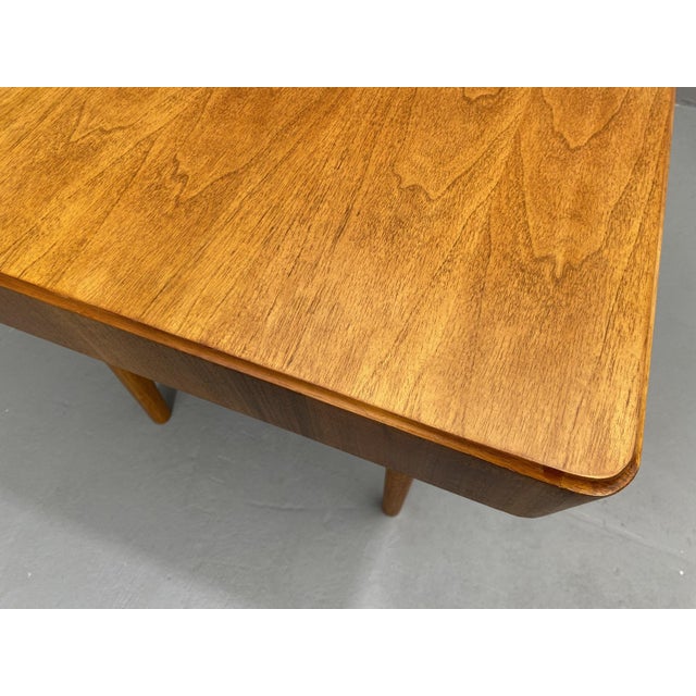 Walnut Adjustable Dining Table from Setona, Former Czechoslovakia, 1950s For Sale - Image 13 of 18