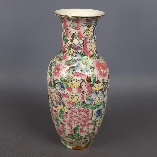 Red Chinese Ceramic Vases, 1940s, Set of 2 For Sale - Image 8 of 16