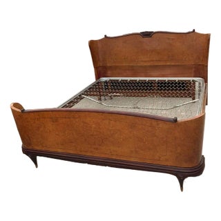 Mid-Century Italian Bed Frame, 1940s For Sale