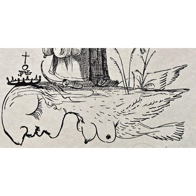 Salvador Dali, Pope Jules II from Les Songes Drôlatiques de Pantagruel, Original Large Lithograph, 1973 For Sale - Image 4 of 11