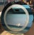 Mid-Century Modern Blue Tinted Round Wall Mirror For Sale - Image 3 of 12