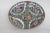 Acf Hong Kong Chinoiserie Hand Painted Floral Design Low Bowl Plate For Sale - Image 4 of 12
