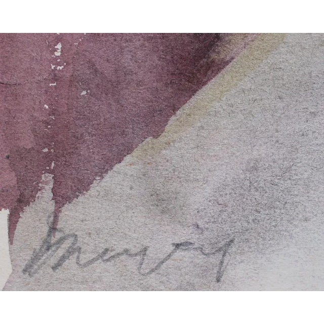 Portrait. 1960s. Watercolor on paper, 27, 5x20 cm dzidra ezergaile (1926-2013) born in riga. School years alternate with...