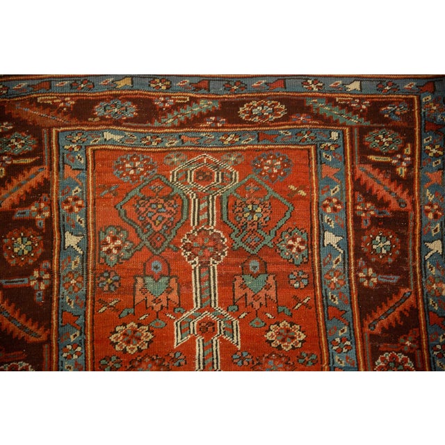 1910s Vintage Northwest Persian Stepped Medallion Wool Rug Runner For Sale - Image 13 of 13