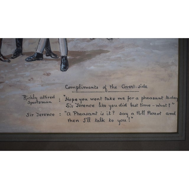 Late 19th Century Richly Attired Sportsman & Sir Terence Watercolour by George Finch Mason For Sale - Image 5 of 8
