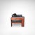 Black Bastiano Two-Seater Wood and Leather Sofa by Afra & Tobia Scarpa for Knoll International 1980s For Sale - Image 8 of 11