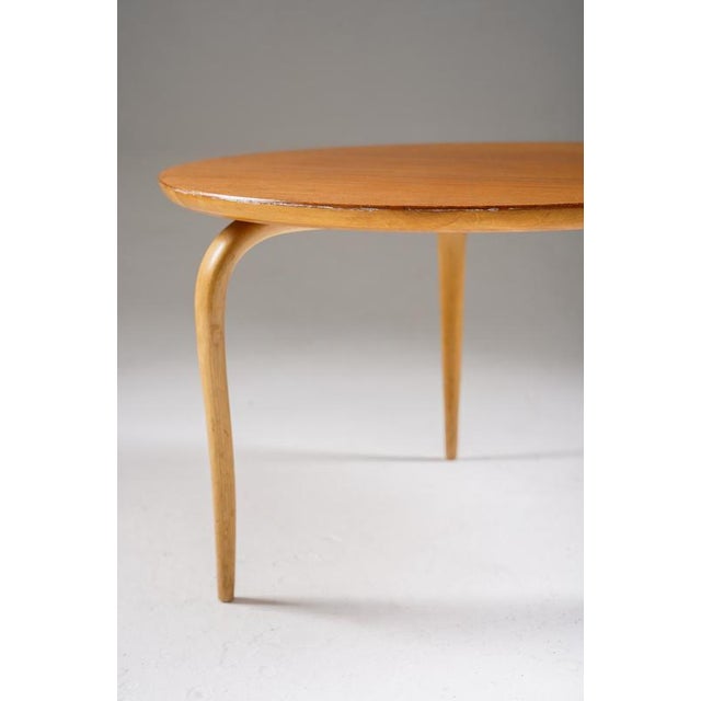 Wood Side Table attributed to Bruno Mathsson, Sweden, 1968 For Sale - Image 7 of 14