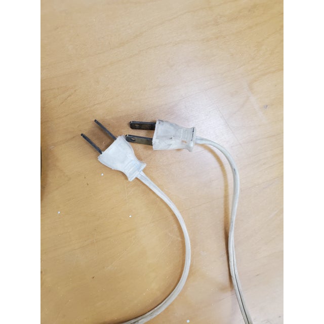 Wood Brass & Walnut Wood Tear Drop Table Lamps in the Style of Laurel Lamps - a Pair For Sale - Image 7 of 9