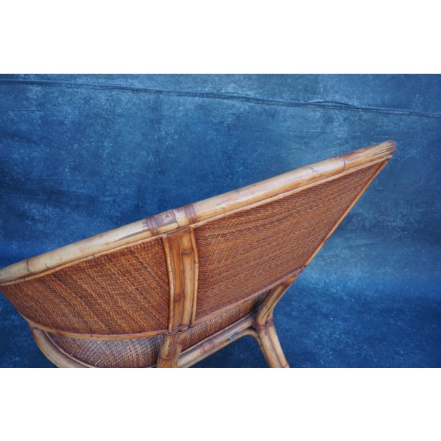 1920s 1920s Ramon Castellano for Kalma Bamboo Rattan Loveseat For Sale - Image 5 of 8