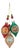 Glass Reflector Ornament Drop (Set of 12) For Sale