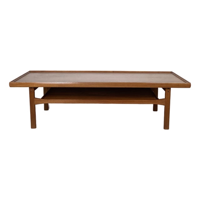 Scandinavian Two-Tier Teak Coffee Table For Sale