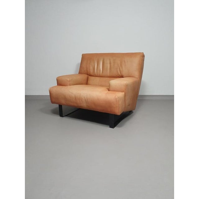 Thick Saddle Leather Love Seats from Machalke, Set of 2 For Sale - Image 10 of 14