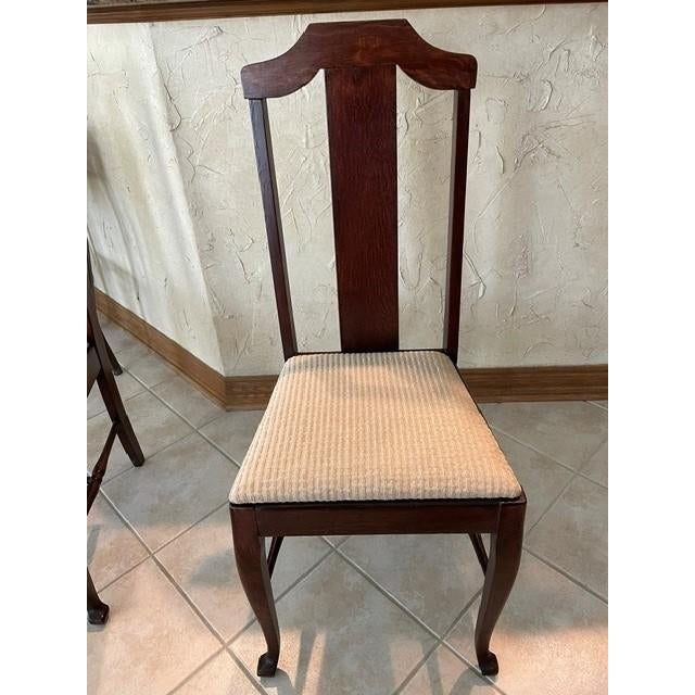 Queen Anne Early 20th Century Set of Six Queen Anne / Chippendale Revival Dining Chairs – Five Side Chairs & Captain’s Chair For Sale - Image 3 of 11