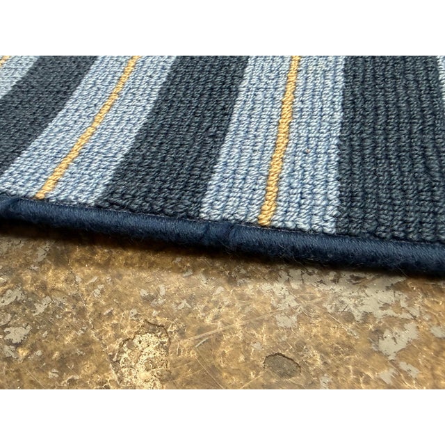 5ft 6in X 8ft 5in Karastan Cabo Del Sol Area Rug, Harbor Blue For Sale In San Francisco - Image 6 of 12