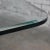 All Glass Dining Table With Brass Plated Connector Attributed to the Pace Collection For Sale - Image 11 of 13