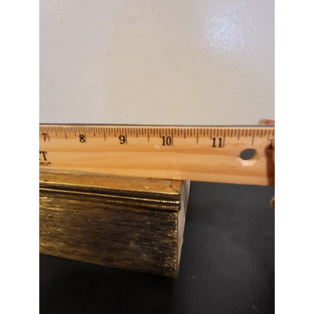 1970s Brass Hollywood Regency Tissue Box For Sale - Image 4 of 11